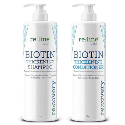 Biotin Shampoo und Conditioner für dünner werdendes Haar – Haarwachstum und Verdickung – Sulfatfrei, für coloriertes Haar – Regenerationsbehandlung für Männer und Frauen
