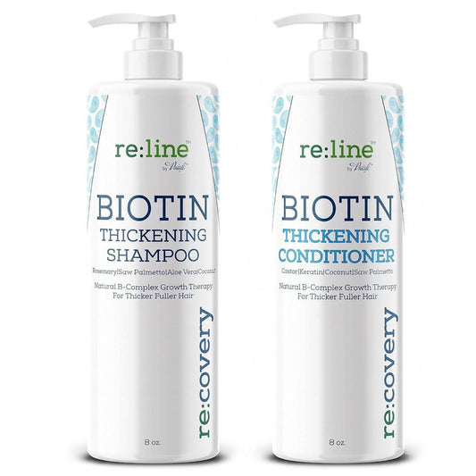 Biotin Shampoo und Conditioner für dünner werdendes Haar – Haarwachstum und Verdickung – Sulfatfrei, für coloriertes Haar – Regenerationsbehandlung für Männer und Frauen