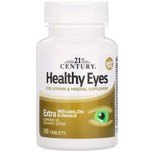 21st Century Healthcare Eyes Extra Tabletten, 36 Stück - Nahrungsergänzungsmittel für die Augengesundheit