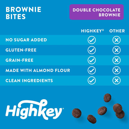 HighKey Cookies Variety Pack – 3er-Pack Kekse & Brownie Bites, Low Carb, ohne Zuckerzusatz, glutenfrei, Diabetikerfreundlich (6,75 oz)