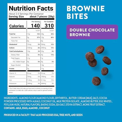 HighKey Cookies Variety Pack – 3er-Pack Kekse & Brownie Bites, Low Carb, ohne Zuckerzusatz, glutenfrei, Diabetikerfreundlich (6,75 oz)
