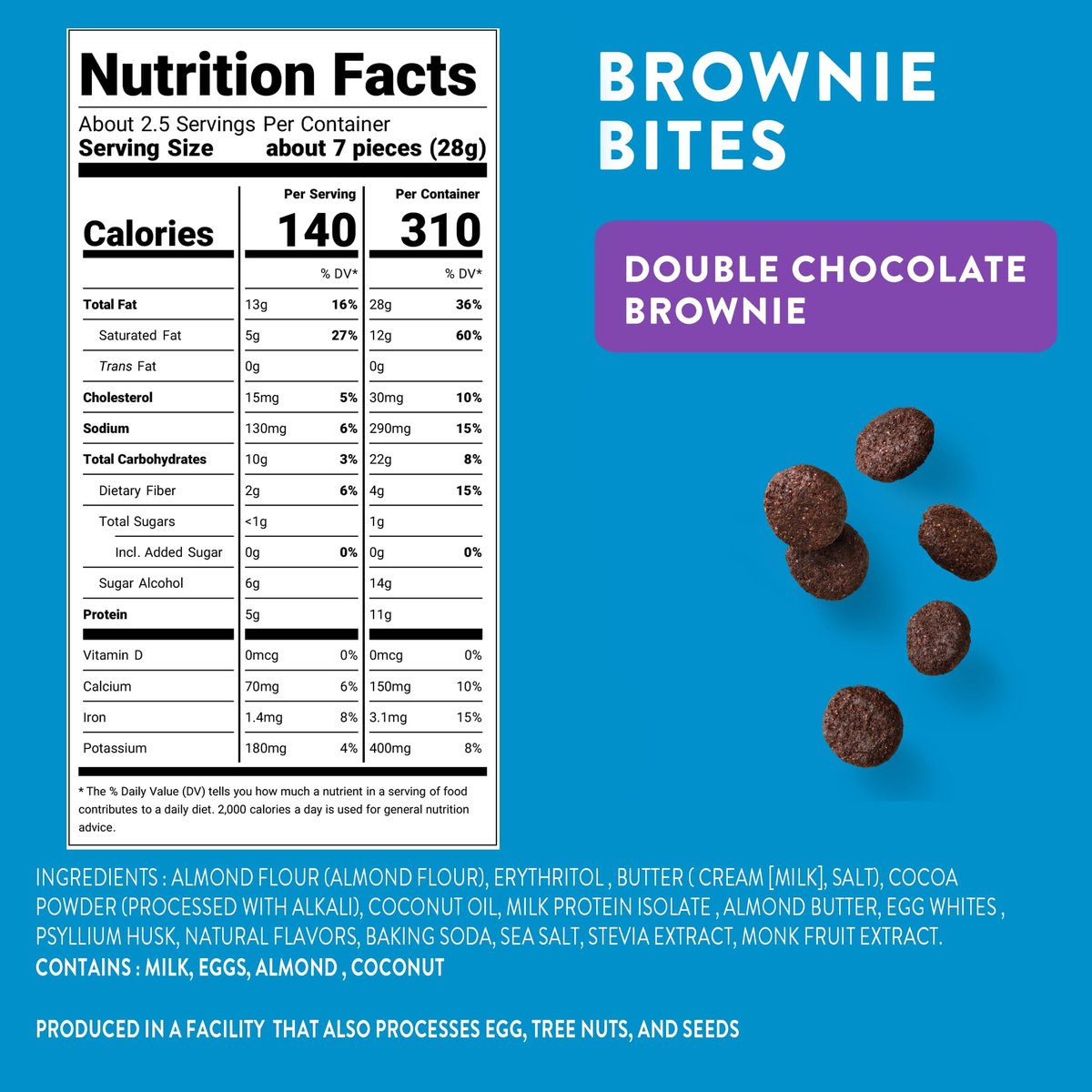 HighKey Cookies Variety Pack – 3er-Pack Kekse & Brownie Bites, Low Carb, ohne Zuckerzusatz, glutenfrei, Diabetikerfreundlich (6,75 oz)