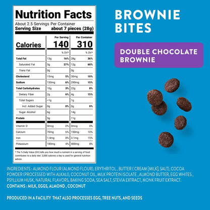 HighKey Cookies Variety Pack – 3er-Pack Kekse & Brownie Bites, Low Carb, ohne Zuckerzusatz, glutenfrei, Diabetikerfreundlich (6,75 oz)