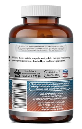 Amazing Formulas Calcium 600 mg mit Vitamin D3 400 IE Tabletten – Nahrungsergänzungsmittel – Non-GMO – Glutenfrei – Hergestellt in den USA – 250 Tabletten