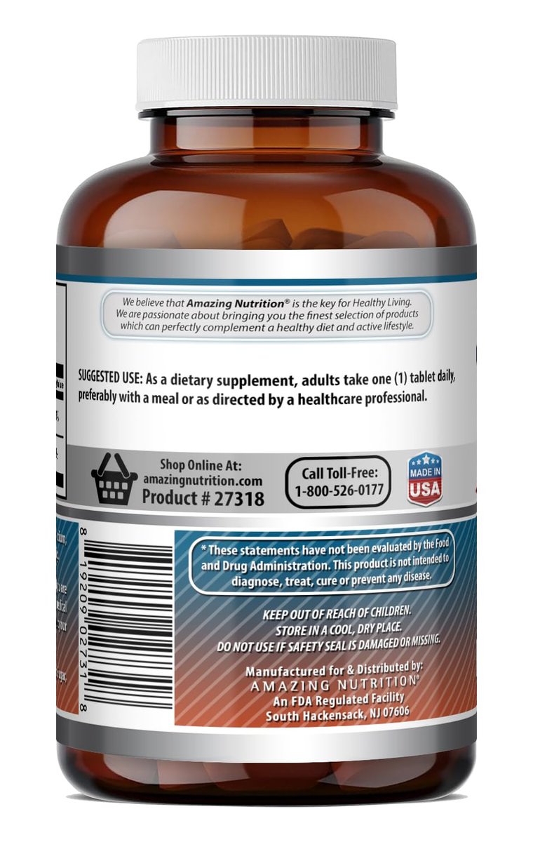 Amazing Formulas Calcium 600 mg mit Vitamin D3 400 IE Tabletten – Nahrungsergänzungsmittel – Non-GMO – Glutenfrei – Hergestellt in den USA – 250 Tabletten