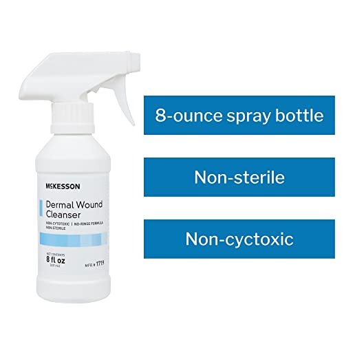 McKesson Dermal Wundreinigungsspray, 237 ml – Erste-Hilfe-Lösung für Schnitte, Schürfwunden, Verbrennungen und kleinere Verletzungen