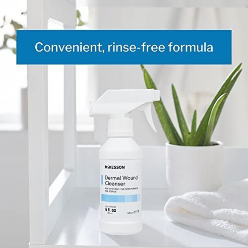 McKesson Dermal Wundreinigungsspray, 237 ml – Erste-Hilfe-Lösung für Schnitte, Schürfwunden, Verbrennungen und kleinere Verletzungen