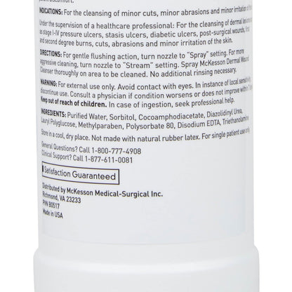 McKesson Dermal Wundreinigungsspray, 237 ml – Erste-Hilfe-Lösung für Schnitte, Schürfwunden, Verbrennungen und kleinere Verletzungen