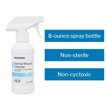 McKesson Dermal Wundreinigungsspray, 237 ml – Erste-Hilfe-Lösung für Schnitte, Schürfwunden, Verbrennungen und kleinere Verletzungen
