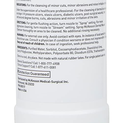 McKesson Dermal Wundreinigungsspray, 237 ml – Erste-Hilfe-Lösung für Schnitte, Schürfwunden, Verbrennungen und kleinere Verletzungen