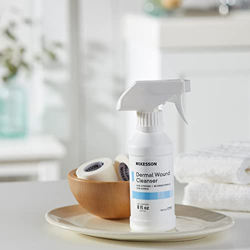 McKesson Dermal Wundreinigungsspray, 237 ml – Erste-Hilfe-Lösung für Schnitte, Schürfwunden, Verbrennungen und kleinere Verletzungen