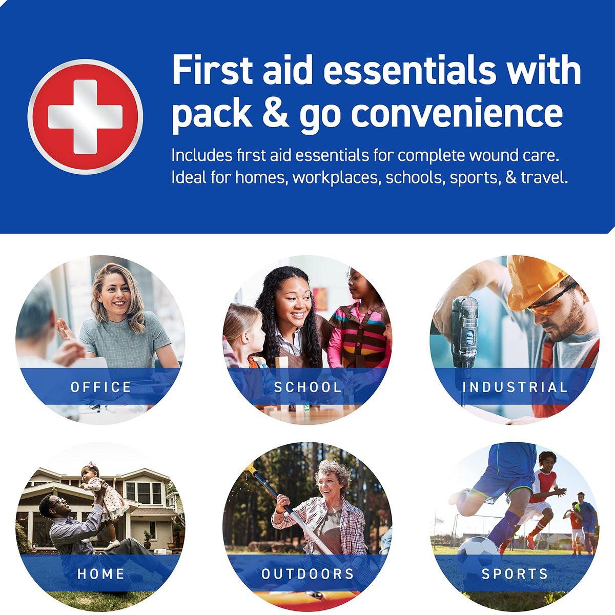 Care Science Erste-Hilfe-Set, 110 Teile | Professionell für Reisen, Arbeit, Schule, Zuhause, Auto, Notfälle, Überleben, Camping, Wandern und mehr