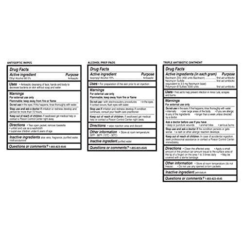 Care Science Erste-Hilfe-Set, 110 Teile | Professionell für Reisen, Arbeit, Schule, Zuhause, Auto, Notfälle, Überleben, Camping, Wandern und mehr