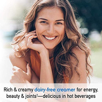 Garden of Life Grass Fed Collagen Creamer Pulver - Cremiges Vanille, 12 Portionen, Pulver für Kaffee, Energie, Schönheit, Gelenke, Kollagenpeptide mit Kokos-MCTs, Keto-Protein-Ergänzung