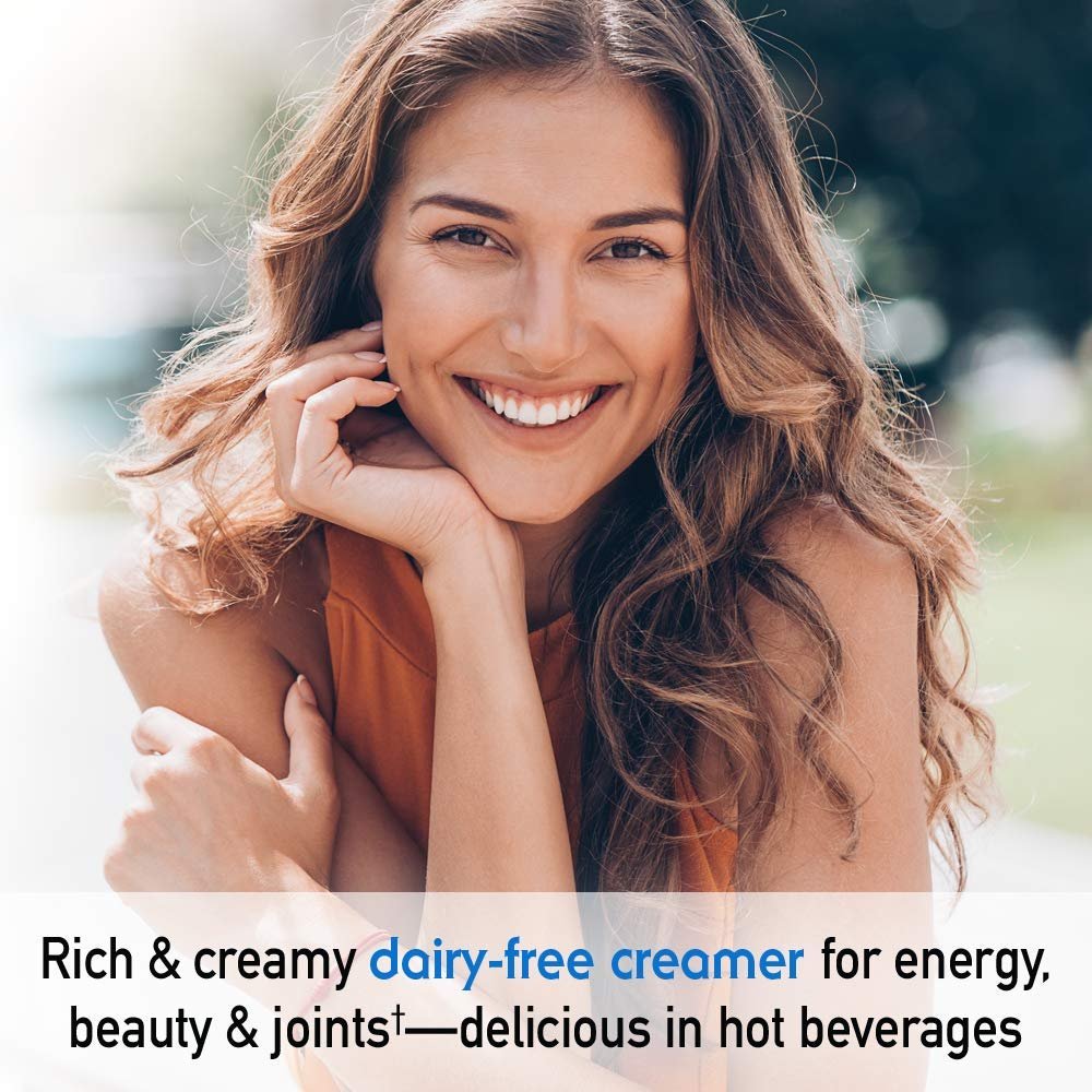 Garden of Life Grass Fed Collagen Creamer Pulver - Cremiges Vanille, 12 Portionen, Pulver für Kaffee, Energie, Schönheit, Gelenke, Kollagenpeptide mit Kokos-MCTs, Keto-Protein-Ergänzung