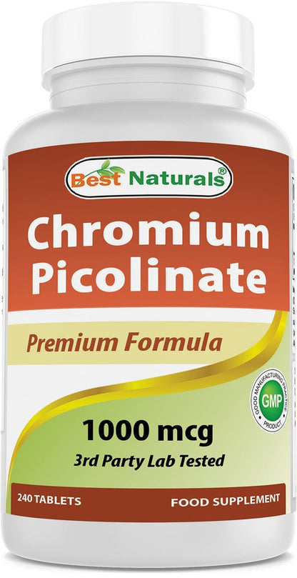 Best Naturals Chrompicolinat 1000 mcg – 240 Tabletten