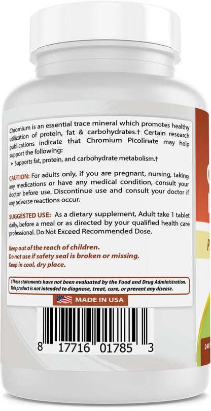 Best Naturals Chrompicolinat 1000 mcg – 240 Tabletten