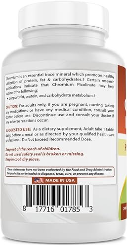 Best Naturals Chrompicolinat 1000 mcg – 240 Tabletten