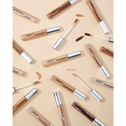 Neutrogena Healthy Skin Radiant Brightening Cream Concealer mit Peptiden & Vitamin E Antioxidans – Leichter Perfektionierender Concealer, nicht komedogen, Haselnuss Medium 01 warme Untertöne, 0,24 oz
