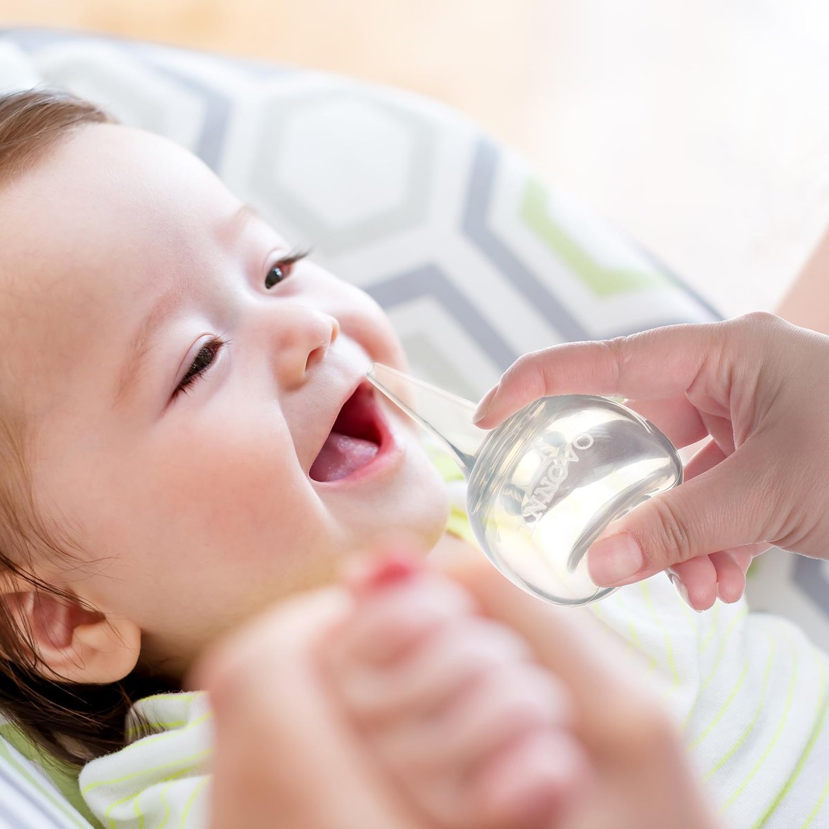 Innovo FSA/HSA-fähiger Baby-Ohrenspritze und Nasensauger aus medizinischem Silikon – Wiederverwendbar, Leicht zu Reinigen
