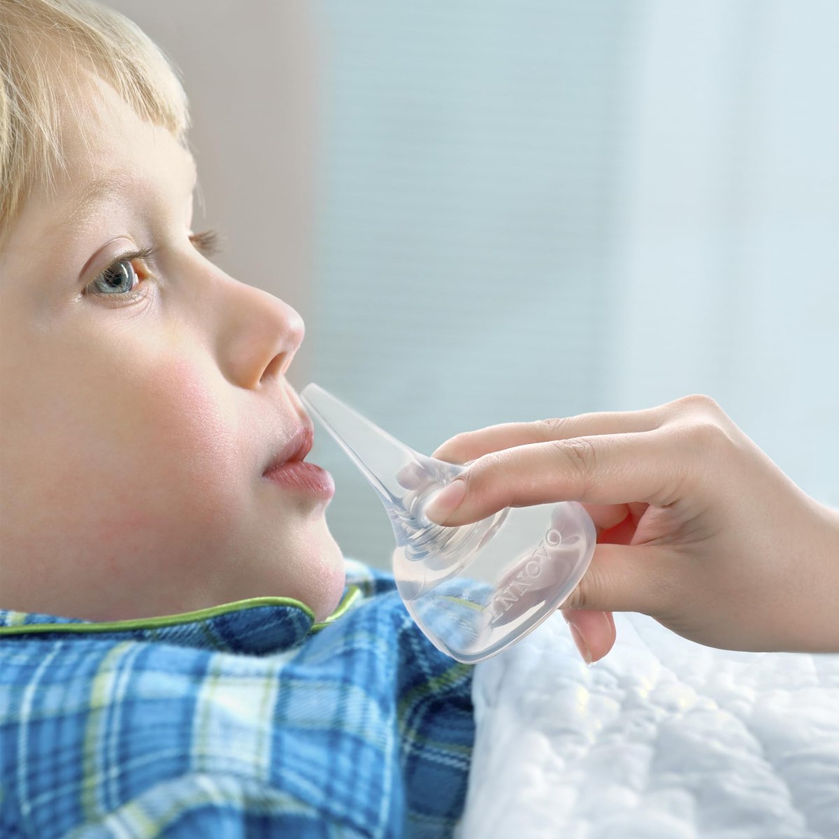 Innovo FSA/HSA-fähiger Baby-Ohrenspritze und Nasensauger aus medizinischem Silikon – Wiederverwendbar, Leicht zu Reinigen