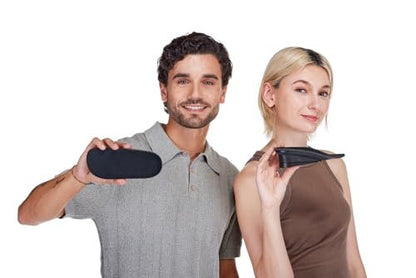 CALTO Verstellbare 1,8 Zoll Höhenverstellbare Einlagen für Männer & Frauen - 3/4 Länge Fersenlift - Unisex Orthopädische Schuheinlagen für Beinlängendifferenz (Schwarz)