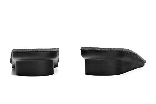 CALTO Verstellbare 1,8 Zoll Höhenverstellbare Einlagen für Männer & Frauen - 3/4 Länge Fersenlift - Unisex Orthopädische Schuheinlagen für Beinlängendifferenz (Schwarz)