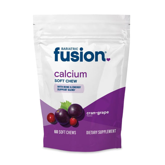 Bariatric Fusion Calcium Kaugummis | Calciumcitrat mit Vitamin D3 | Zuckerfrei, kaubar | Cranberry-Traube | 60 Stück
