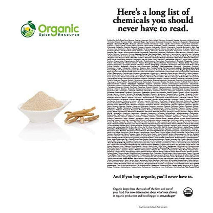 Bio Ashwagandha Wurzelpulver - 1,10 Pfund (17,64 Unzen) | Nachfüllbarer Kraftbeutel, Nicht-GVO, Indischer Ginseng, Withania Somnifera - 100% Roh aus Indien