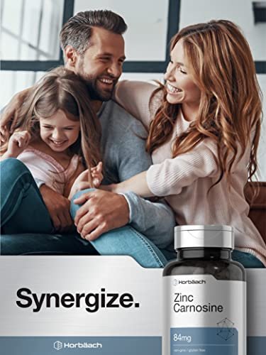 Horbäach Zink-Carnosin Kapseln | 84 mg pro Kapsel | 150 Stück | Non-GMO & Glutenfrei