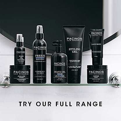Pacinos Freeze Haarspray – Extra starker Halt für alle Haartypen – Professionelles Styling- und Finish-Spray für maximales Volumen