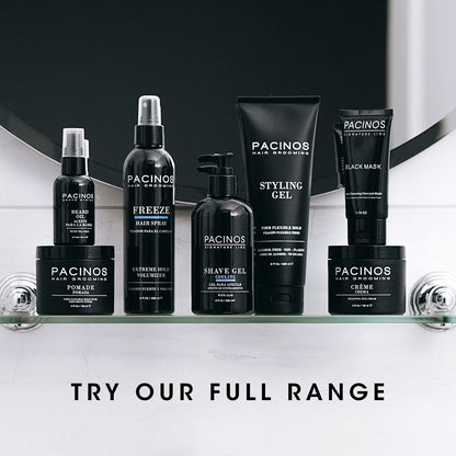 Pacinos Freeze Haarspray – Extra starker Halt für alle Haartypen – Professionelles Styling- und Finish-Spray für maximales Volumen