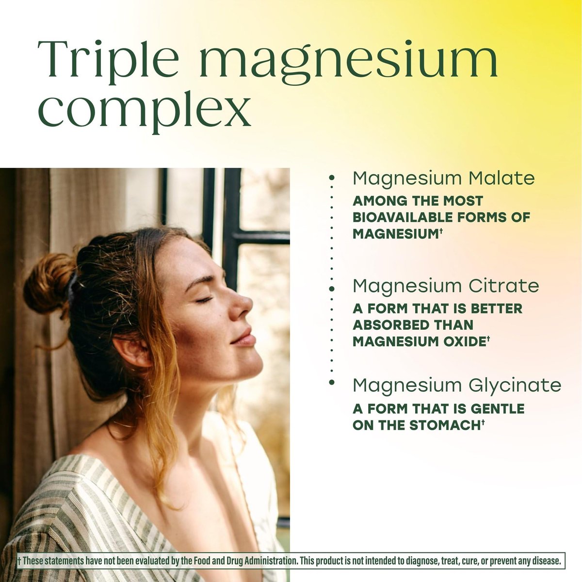 MegaFood Magnesium Glycinat, Citrat, Malat 300 mg – Hoch bioverfügbare Mischung zur Unterstützung von Herz, Nerven und Entspannung, Triple-Magnesium-Komplex, 60 Kapseln (30 Portionen)