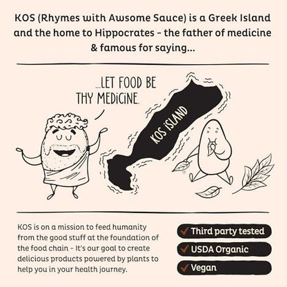 KOS Bio pflanzliches Proteinpulver, Schokolade USDA Organic - Low Carb Erbsenprotein-Mix, veganes Superfood mit Vitaminen & Mineralstoffen - Keto, Soja- & milchfrei - Mahlzeitenersatz für Frauen & Männer - 15 Portionen