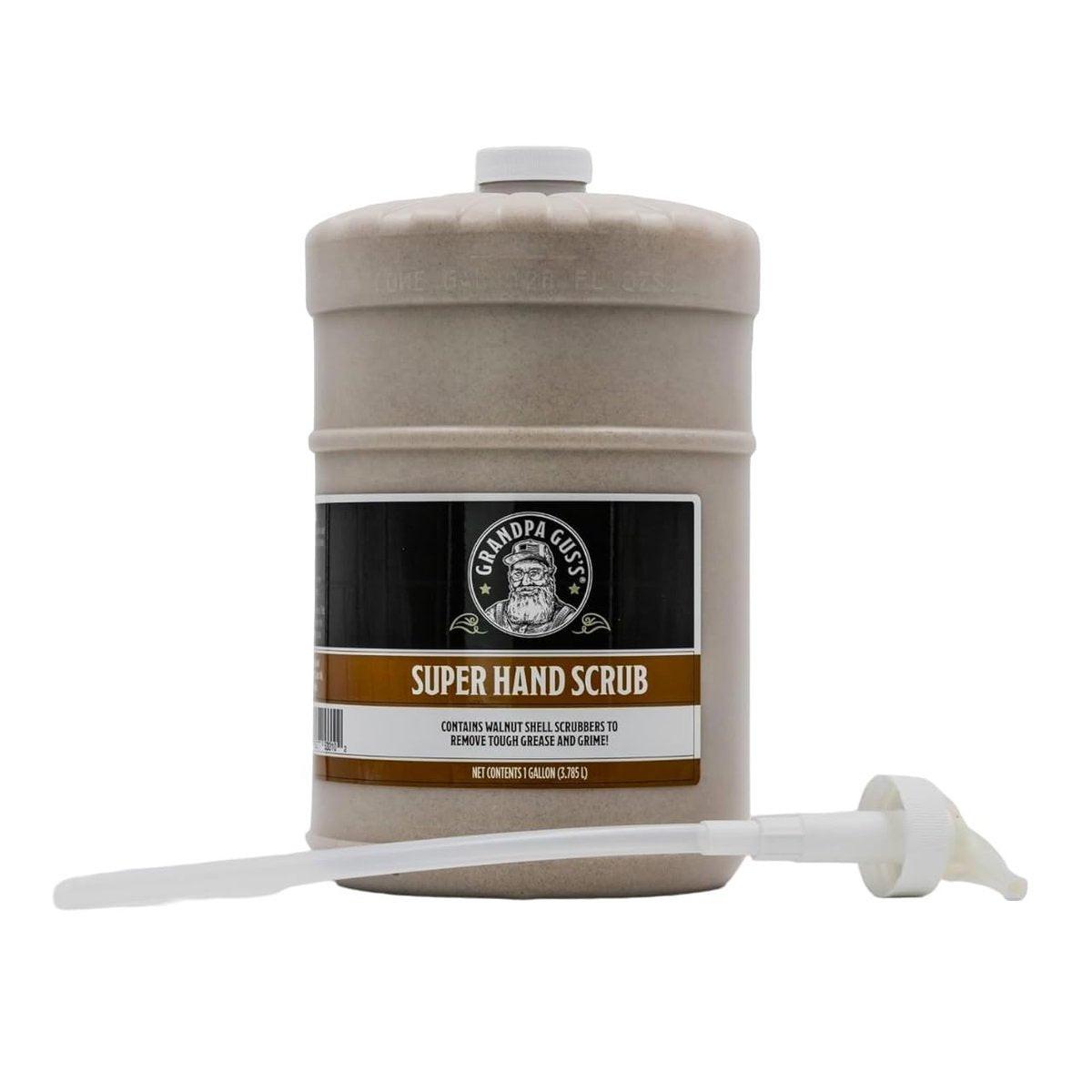 Grandpa Gus's Super Hand Scrub – Handreiniger mit Walnussschalen-Peeling für Mechaniker und Bauarbeiter, 1 Gallone