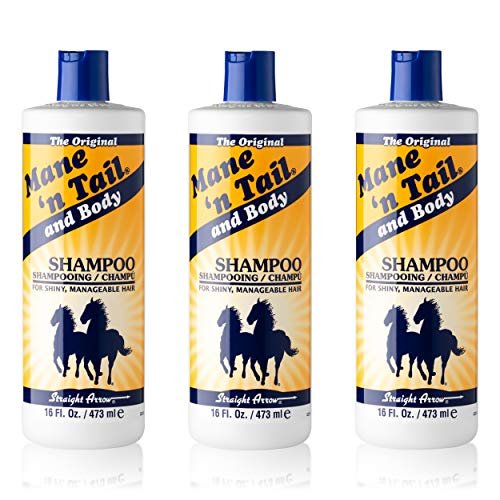 Mane 'n Tail Original Formel – Shampoo für dickeres, volleres und kräftigeres Haar – 3er Pack (3 x 473 ml)