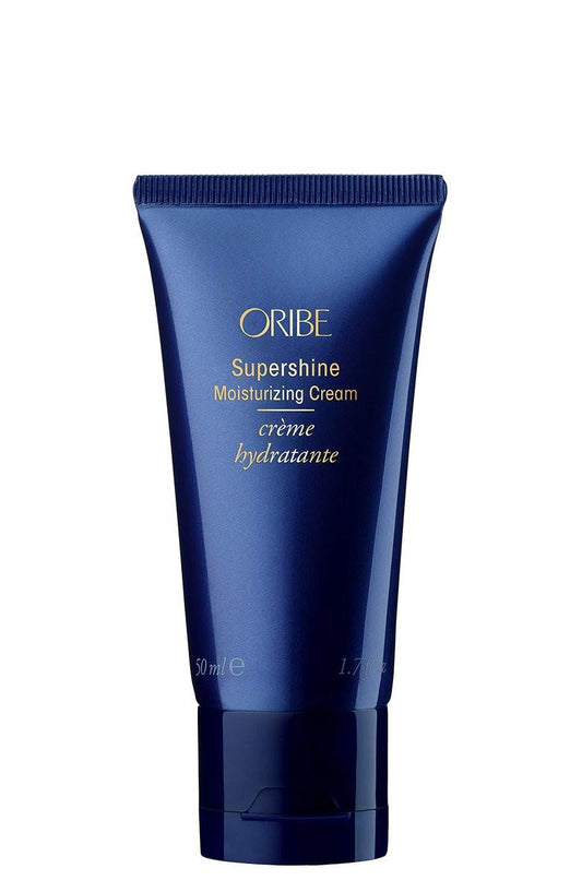 Oribe Supershine Feuchtigkeitsspendende Stylingcreme Reisegröße - Verleiht Glanz und glättet Frizz mit Hitzeschutz - Blowout-Primer, Lufttrockencreme und Style-Finisher für mittleres und dickes Haar - 1,7 oz