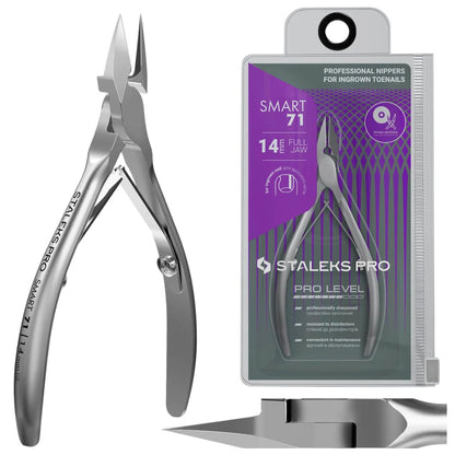 STALEKS PRO Smart 71 14mm Professionelle Nagelzange für eingewachsene Zehennägel – Hochlegierter Edelstahl für die Pediküre