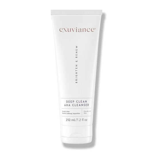 EXUVIANCE Deep Clean AHA Schaumreiniger für das Gesicht und Make-up-Entferner mit Glykolsäure, seifenfrei, 7,2 Fl. Oz.