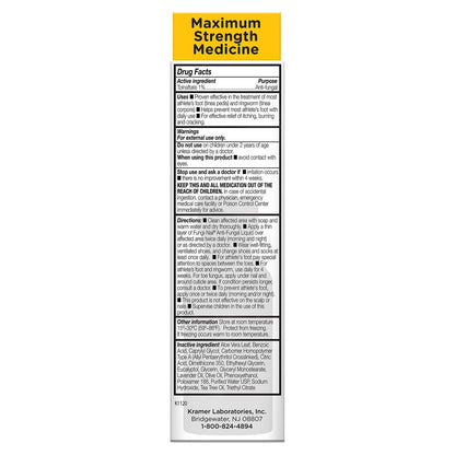 Fungi-Nail Anti-Pilz-Liquid-Lösung, 1 Unze (2er-Pack) – Wirksame Nagelpilzbehandlung mit Tolnaftat