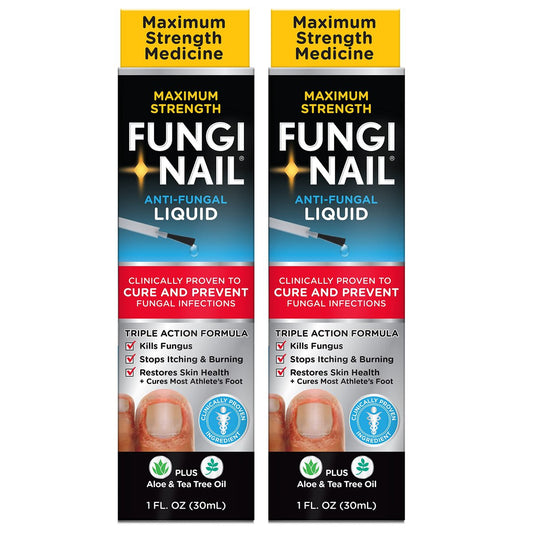 Fungi-Nail Anti-Pilz-Liquid-Lösung, 1 Unze (2er-Pack) – Wirksame Nagelpilzbehandlung mit Tolnaftat