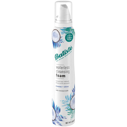 Batiste Waterless Cleansing Foam Cleanse + Shine mit Kokosmilch, 3,6 OZ