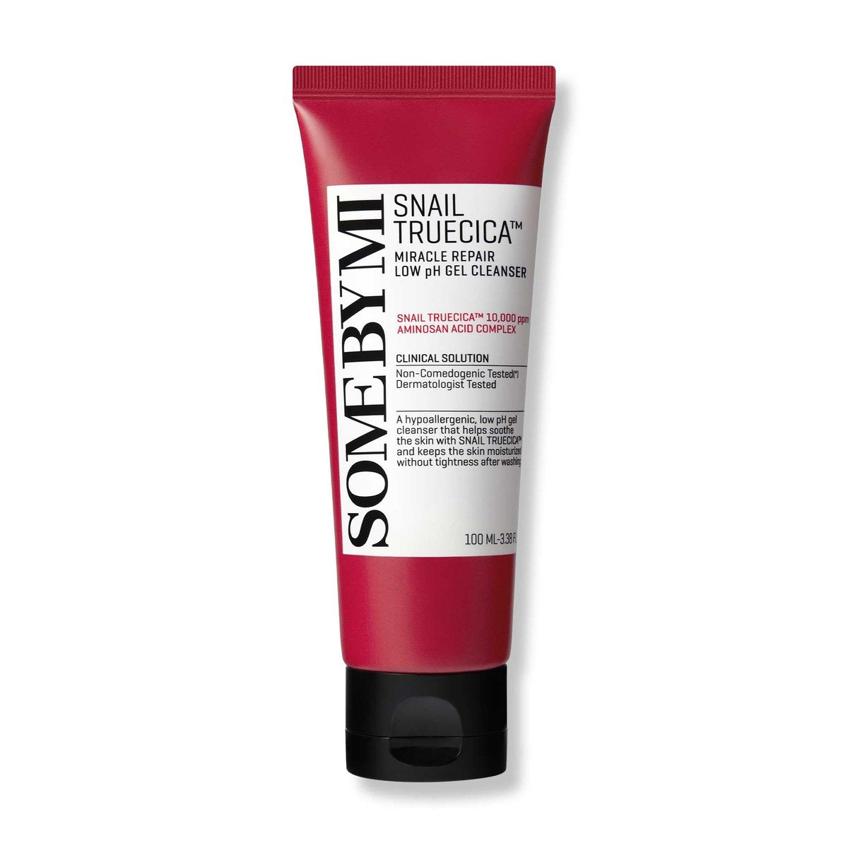 SOME BY MI Snail Truecica Miracle Repair Low pH Gel Reiniger - 3,38 Unzen, 100 ml - Hergestellt aus Schneckenschleim für empfindliche Haut - Tägliche Gesichtsreinigung für tiefenreinigende und feuchtigkeitsspendende Hautpflege - Koreanische Hautpflege