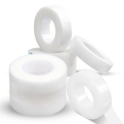 Fenshine Lash Tape, 8 Rollen PE Mikropore Medical Tape für Wimpernverlängerung, Stoffband für falsche Wimpern-Patch Make-up Werkzeug 1,27 cm x 9 m, Transluzent (8 Rollen)