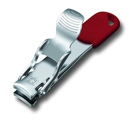 Victorinox Nagelknipser Unisex, Edelstahl, Rot mit Schlüsselbandloch, Standardgröße
