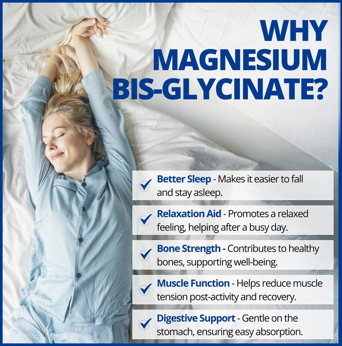 CanPrev Magnesium BisGlycinate 200 mg – 60 vegane Kapseln, sanft zu Magen, für Knochen & Muskeln, 60-Tage-Vorrat