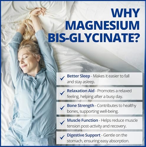 CanPrev Magnesium BisGlycinate 200 mg – 60 vegane Kapseln, sanft zu Magen, für Knochen & Muskeln, 60-Tage-Vorrat