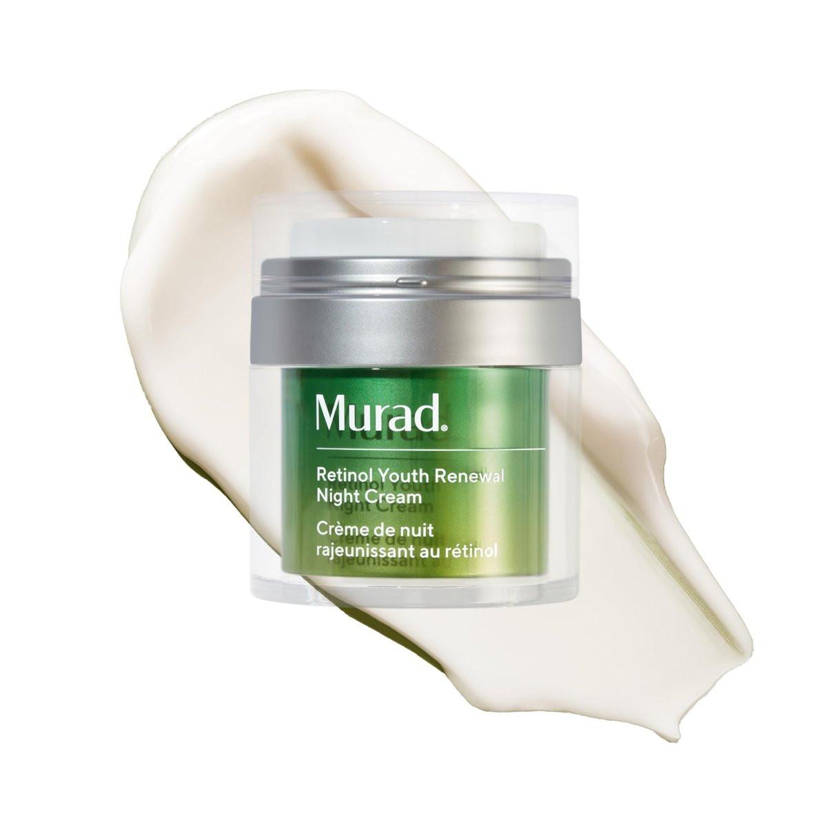 Murad Retinol Youth Renewal Night Cream – Anti-Aging Nachtcreme mit Retinol Tri-Active Technology und Niacinamid gegen Falten und feine Linien, für strahlende und gestraffte Haut – 50 ml