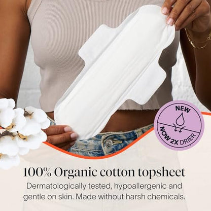 Cora 100% Bio-Baumwoll-Binden (36 Super Binden)