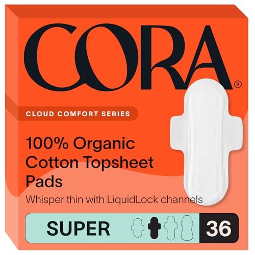Cora 100% Bio-Baumwoll-Binden (36 Super Binden)
